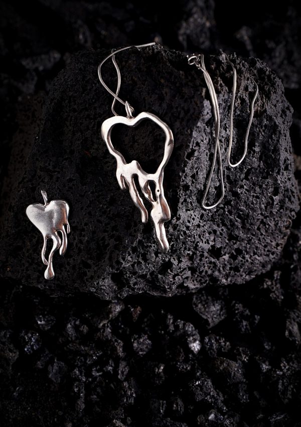colgante corazón pequeño, 6 gramos, 2*1,5 cm