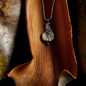 Colgante “Caracol”, plata del ley 925, 8,45 gramos, 4*1,7 cm