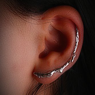 Pendiente “Arco” plata de ley 925, 5 gramos, 5*0,3 cm