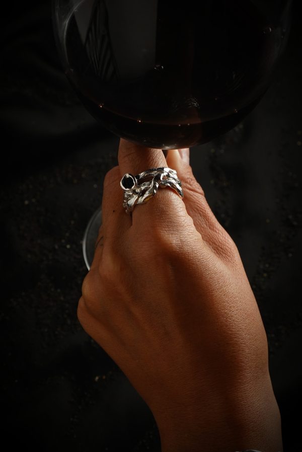 Anillo ramas grande Nro 3, 15 gramos