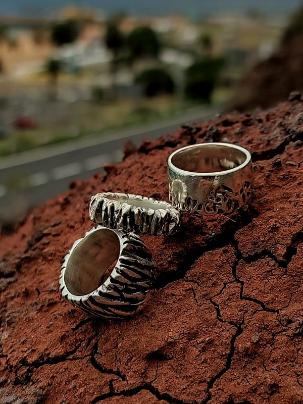 El anillo “La Corteza” plata de ley 925, 18,6 gramos - Imagen 4
